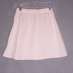 Abound Womens A Line Skirt Pink Mini Moo Elastic Waist Pull On Viscose XS New
